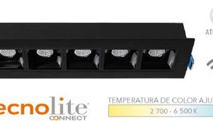 Incrustar a Techo 11W 2700K-6500K Negro LED LUCIDA IV SMART