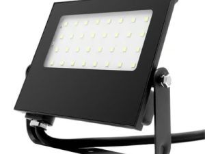 Reflector Piso 30W 6500K Negro Led Integrado ZIBAL III