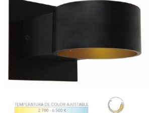 Aplique de Pared 5.5W 2700K-6500K Negro LED CANCRI SMART