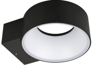 Aplique de Muro 8W 3000K Negro Led Integrado AACHEN II