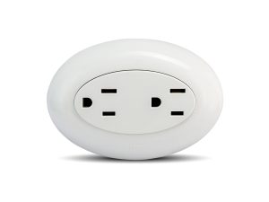 Tomacorriente Sobreponer Doble Americano 2P+E