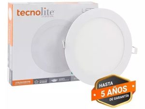 Panel Incrustar Redondo 12W 6500K Blanco Led Integrado BUCARAMANGA V