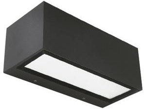 Aplique de Muro 20W 3000K Negro Led Integrado AL MANAMA I