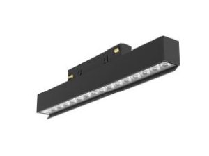 Bañador de muros lineal con visera antideslumbramiento ideal para iluminar planos verticales. N/A 3000K Negro Led Integrado MAGNETRACK PRO