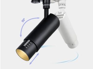 Spot para riel zoom, graduable 10° a 60° marca Glow Lights