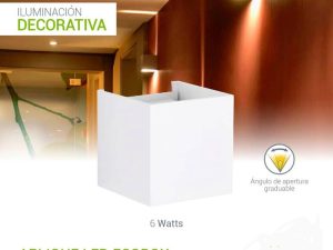 Aplique muro 6w IP54